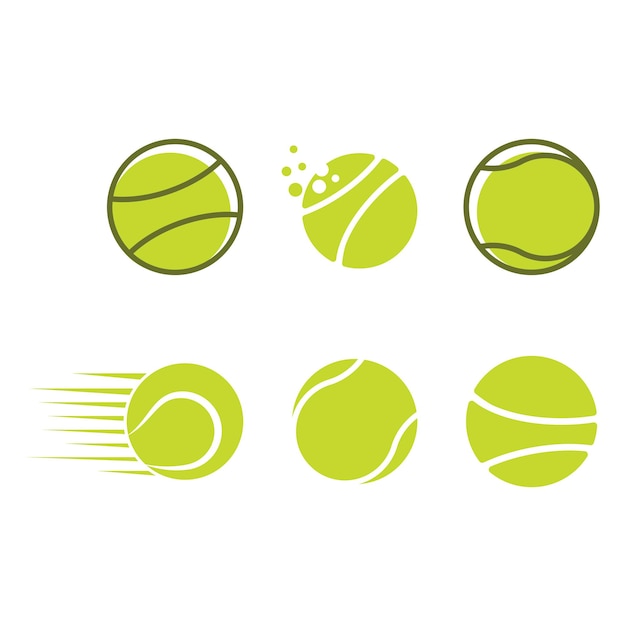 Vector de logotipo de pelota de tenis