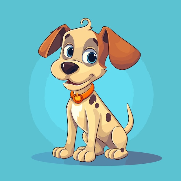 Vector de logotipo de perro lindo