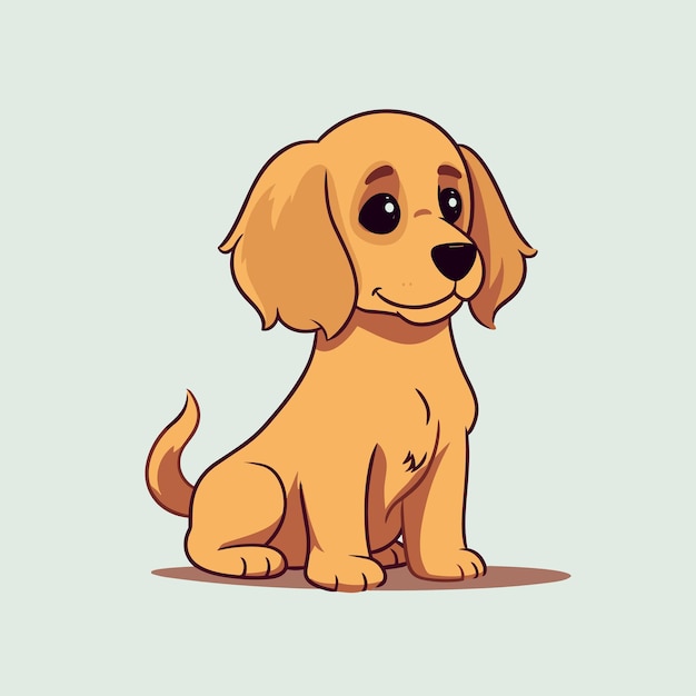 Vector de logotipo de perro lindo