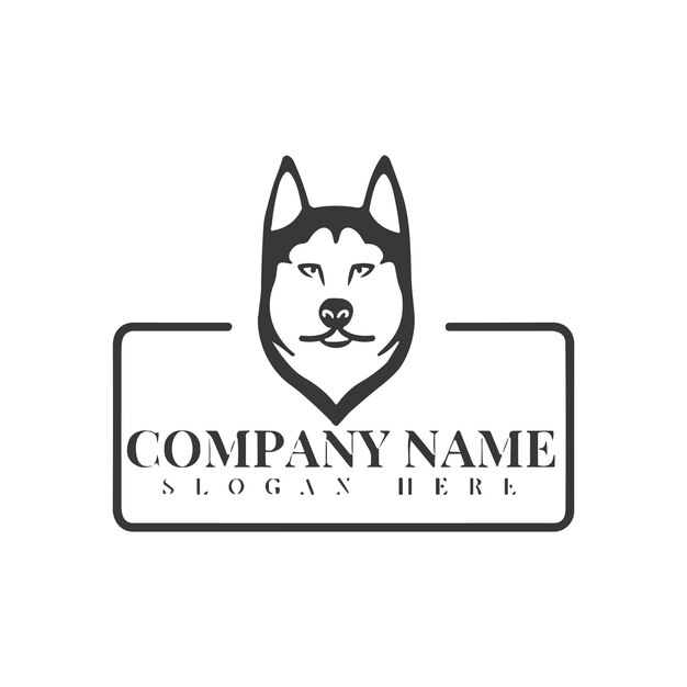 Vector de logotipo de perro Logotipo amigable con mascotas Concepto de logotipo animal Ilustración vectorial