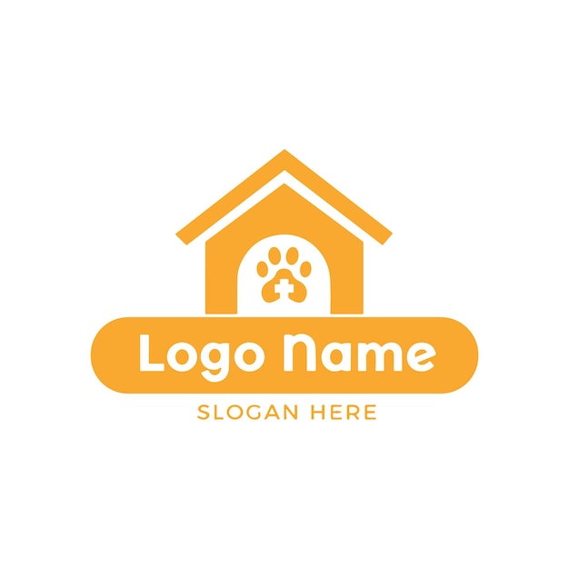 Vector de logotipo de perro Logotipo amigable con mascotas Concepto de logotipo animal Ilustración vectorial