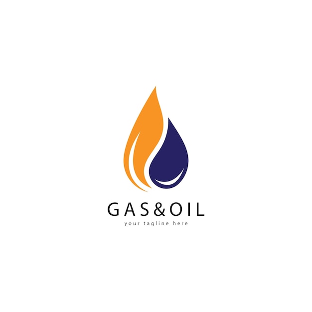 Vector de logotipo de petróleo y gas