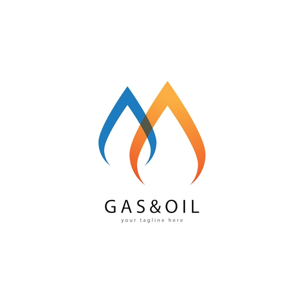 Vector vector de logotipo de petróleo y gas