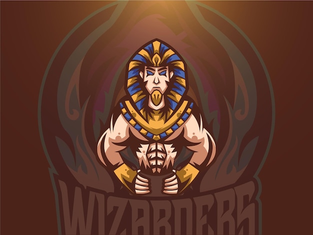 Vector vector de logotipo pharaoh esport actualizado