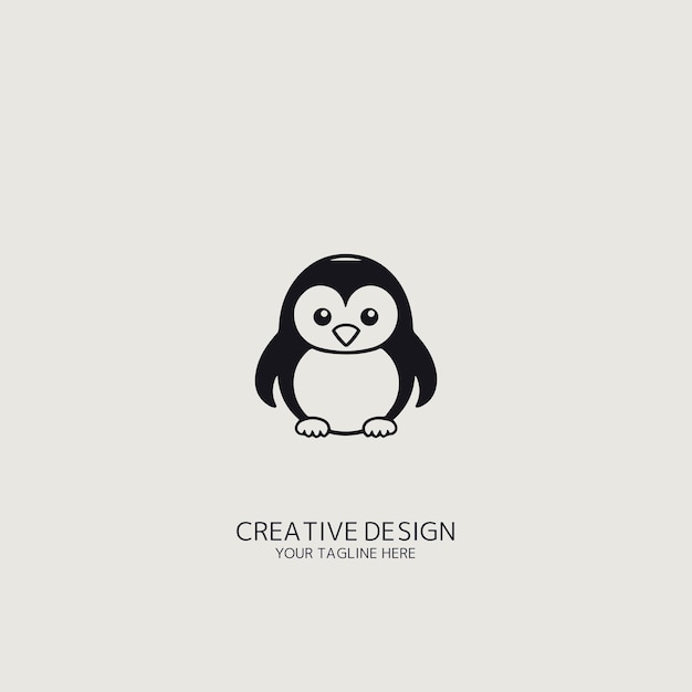 Vector del logotipo del pingüino