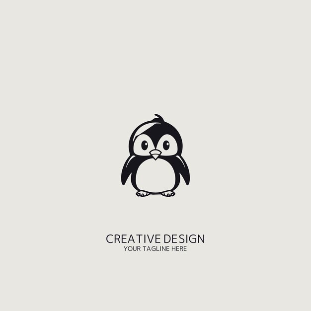 Vector del logotipo del pingüino