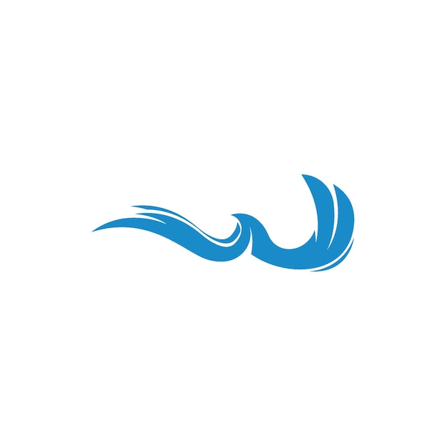 Vector de logotipo de playa de onda de agua