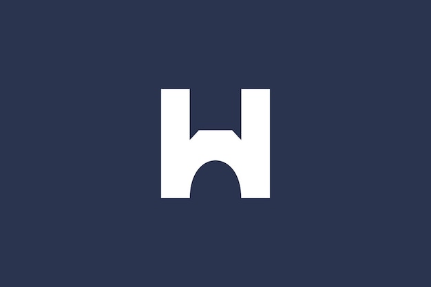 Vector de logotipo PrintLetter H con idea de diseño de concepto moderno