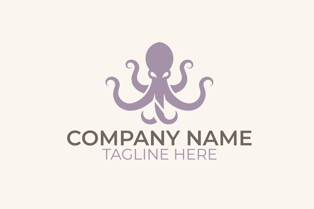 Vector del logotipo del pulpo