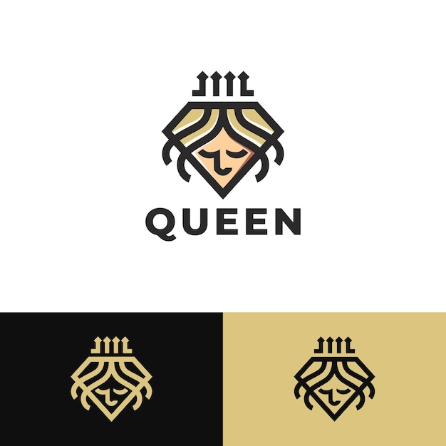 Vector del logotipo de la reina del diamante