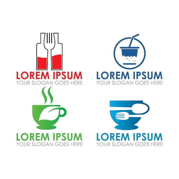 vector de logotipo de restaurante de logotipo de entrega