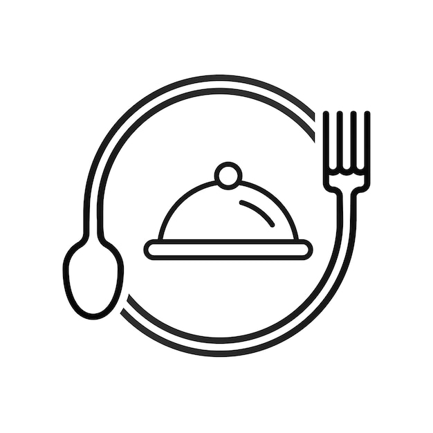 El vector del logotipo del restaurante.