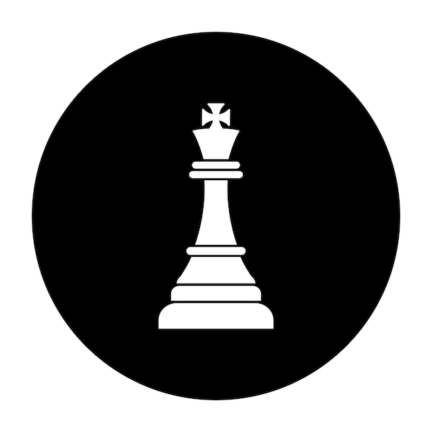 Vector del logotipo del rey del ajedrez