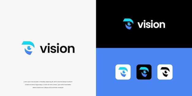Vector del logotipo de seguridad de eye tech