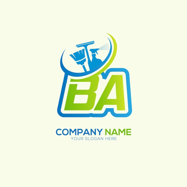 Vector del logotipo del servicio de limpieza