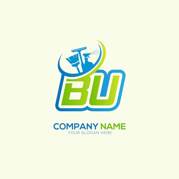 Vector de logotipo del servicio de limpieza