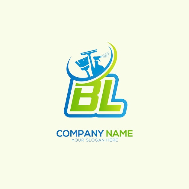 Vector de logotipo del servicio de limpieza