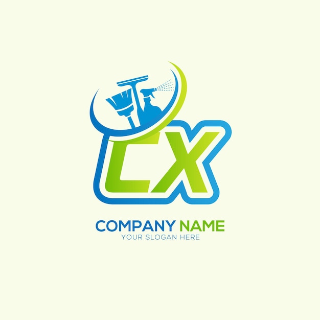 Vector de logotipo del servicio de limpieza