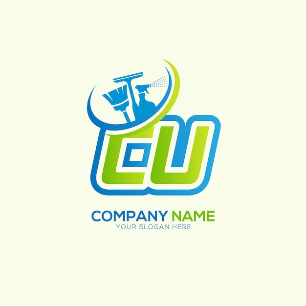 Vector de logotipo del servicio de limpieza