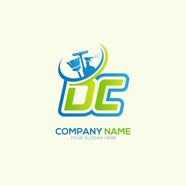 Vector de logotipo del servicio de limpieza