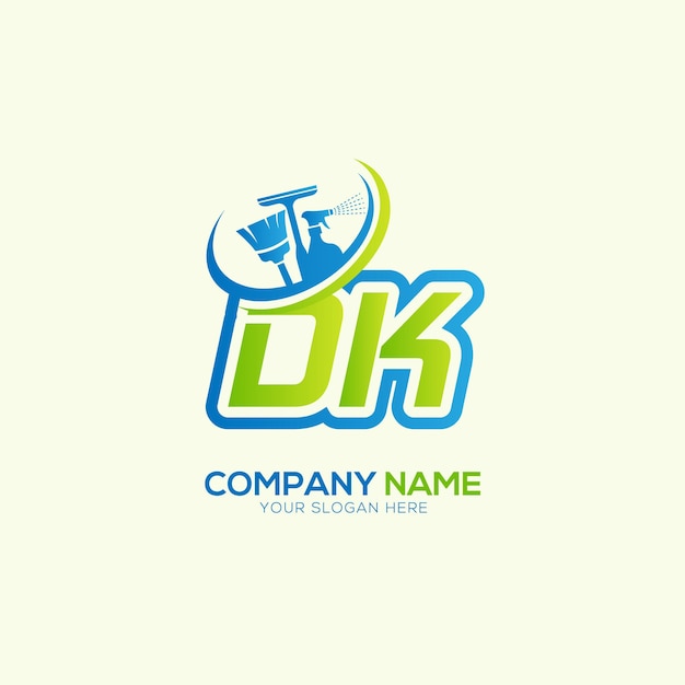 Vector de logotipo del servicio de limpieza