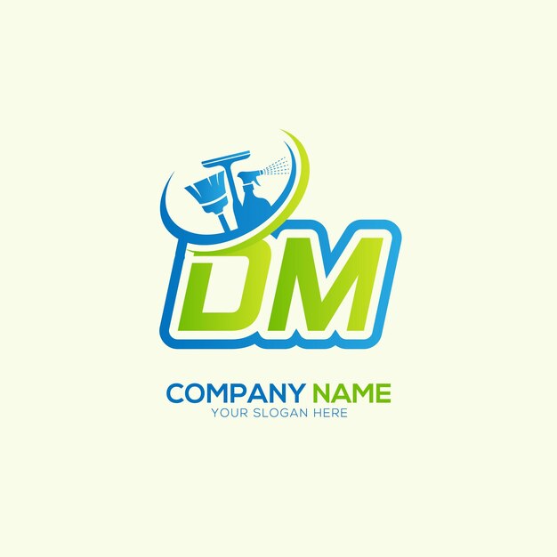 Vector de logotipo del servicio de limpieza