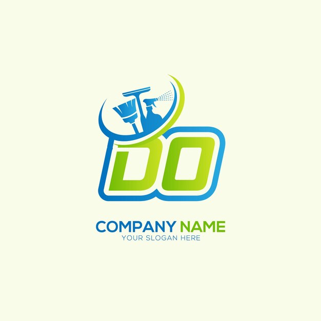 Vector del logotipo del servicio de limpieza