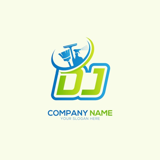 Vector de logotipo del servicio de limpieza