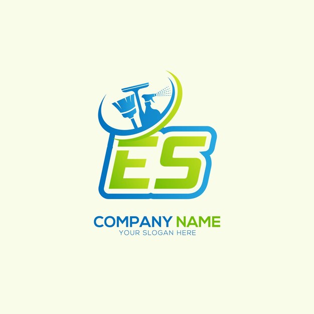 Vector del logotipo del servicio de limpieza