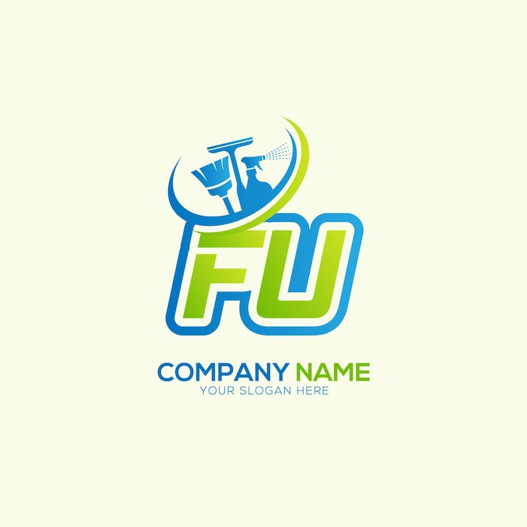 Vector vector del logotipo del servicio de limpieza