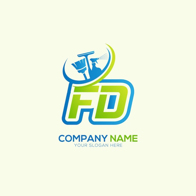 Vector del logotipo del servicio de limpieza