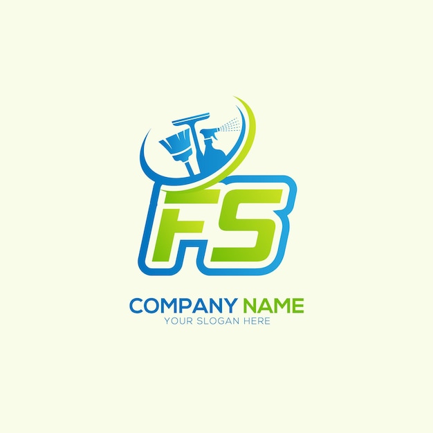 Vector de logotipo del servicio de limpieza