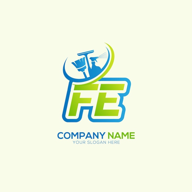 Vector del logotipo del servicio de limpieza