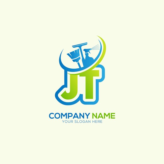 Vector de logotipo del servicio de limpieza