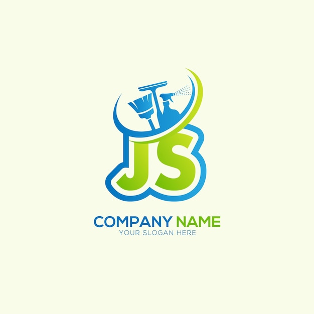 Vector de logotipo del servicio de limpieza