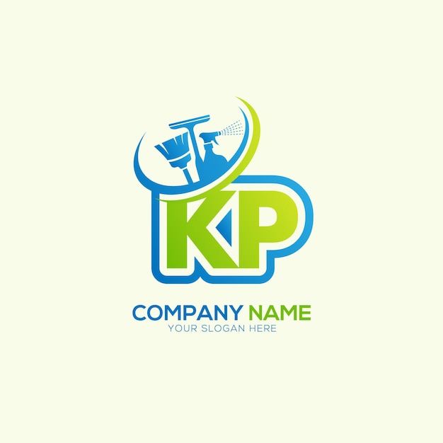 Vector de logotipo del servicio de limpieza