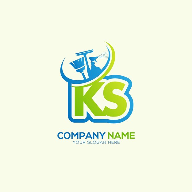 Vector del logotipo del servicio de limpieza