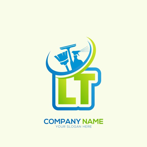 Vector de logotipo del servicio de limpieza