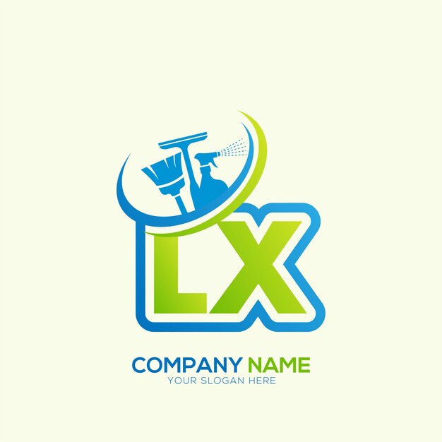 Vector de logotipo del servicio de limpieza
