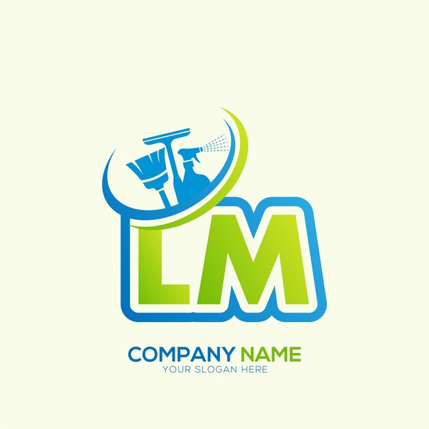 Vector de logotipo del servicio de limpieza