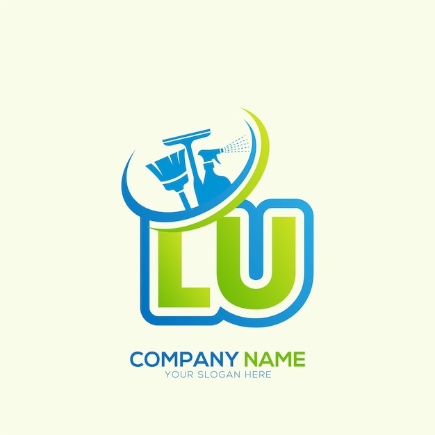 Vector del logotipo del servicio de limpieza