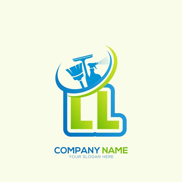 Vector del logotipo del servicio de limpieza