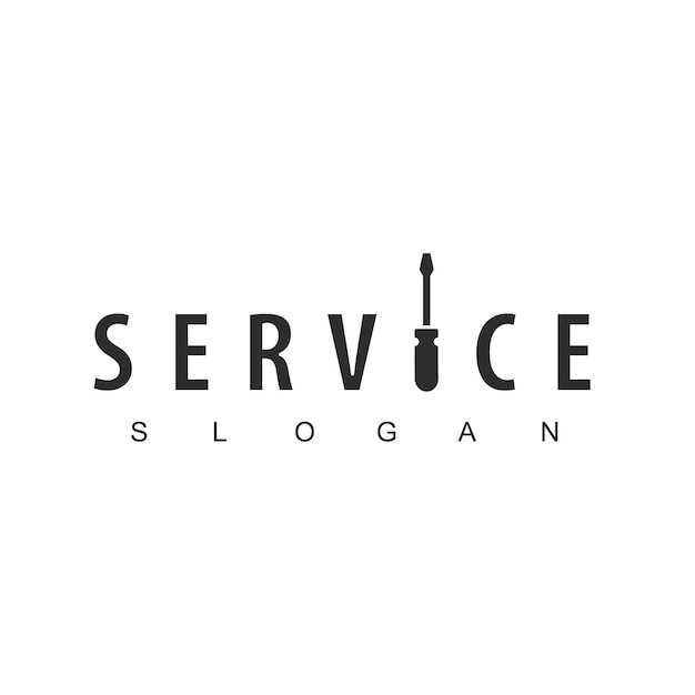 Vector de logotipo de servicio y reparación