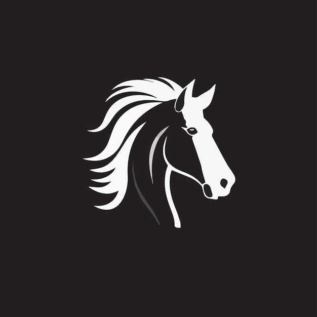 Vector del logotipo de la silueta de caballo