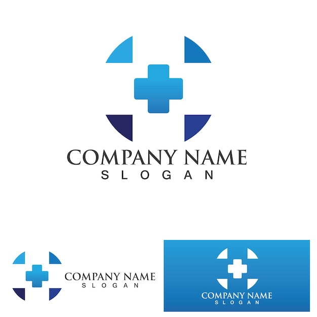 Vector de logotipo y símbolo de hospital