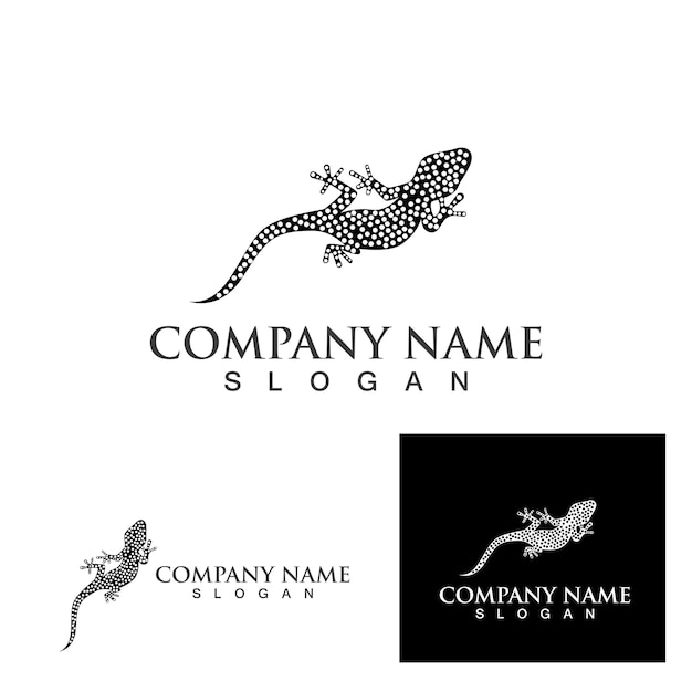 Vector de logotipo y símbolo de lagarto