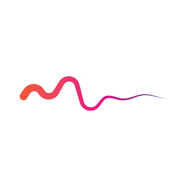 Vector de logotipo y símbolo de onda de sonido