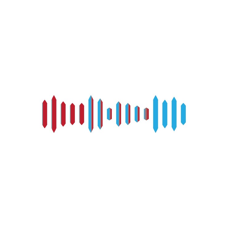 Vector vector de logotipo y símbolo de onda de sonido