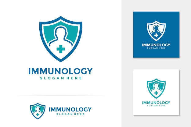 Vector del logotipo del sistema inmunitario humano