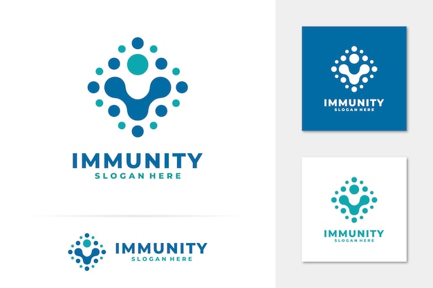 Vector del logotipo del sistema inmunitario